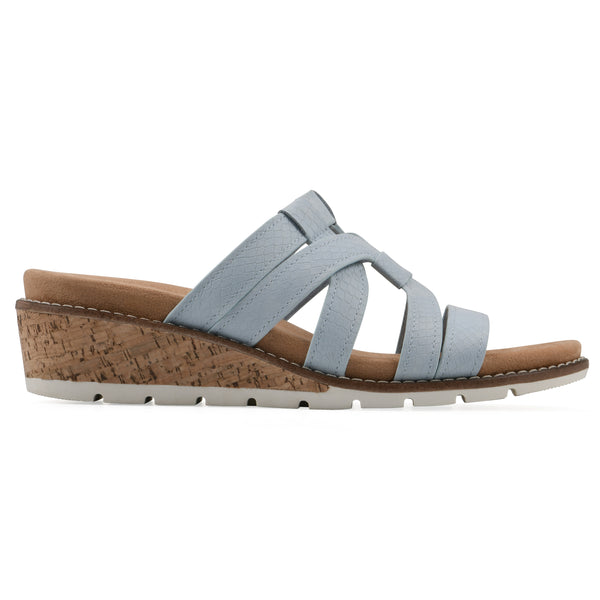 Summit By White Mountain Tinisha Heeled Sandal - Light Blue
