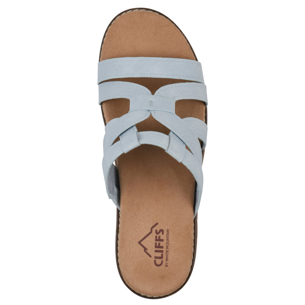 Summit By White Mountain Tinisha Heeled Sandal - Light Blue
