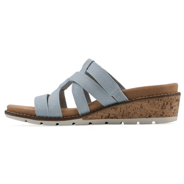 Summit By White Mountain Tinisha Heeled Sandal - Light Blue