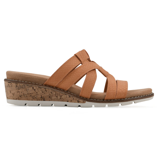 Summit By White Mountain Tinisha Heeled Sandal - Peach