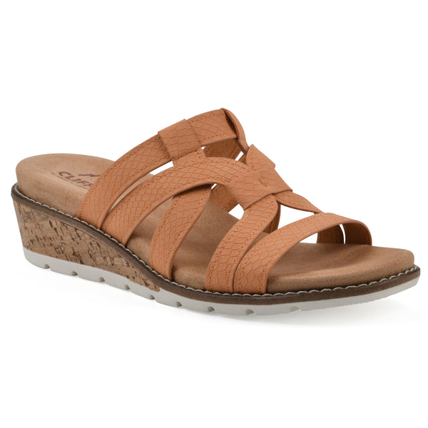 summit by white mountain Tinisha Heeled Sandal - Peach