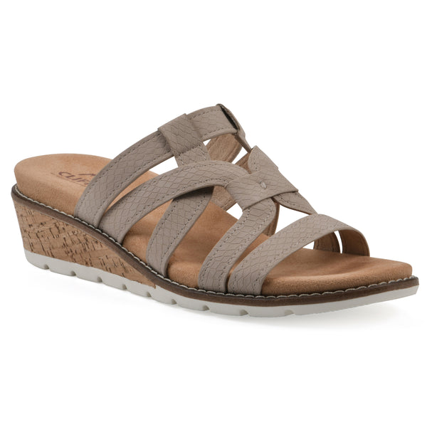 summit by white mountain Tinisha Heeled Sandal - Taupe