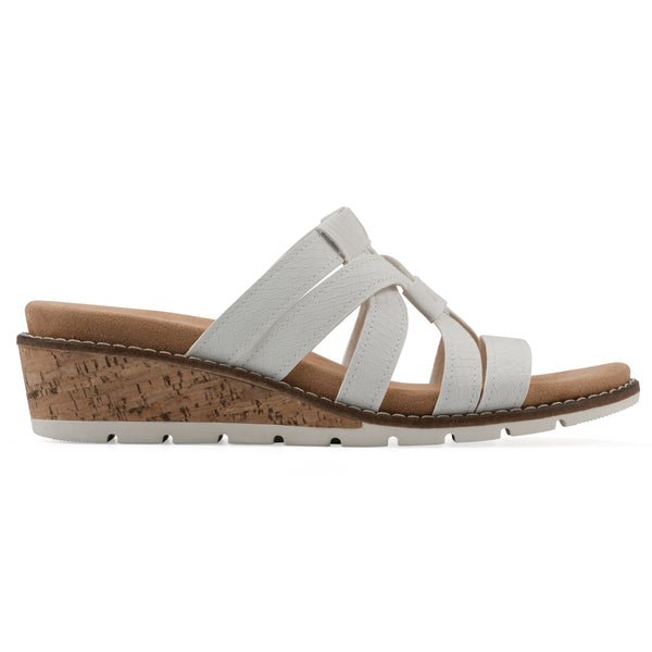 Summit By White Mountain Tinisha Heeled Sandal - White