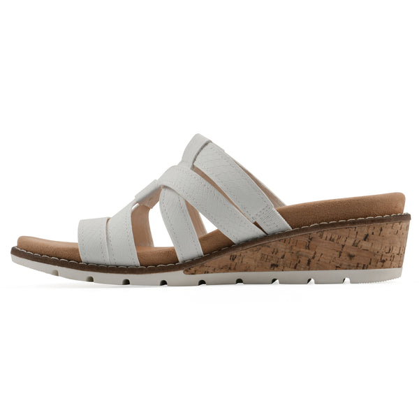 Summit By White Mountain Tinisha Heeled Sandal - White