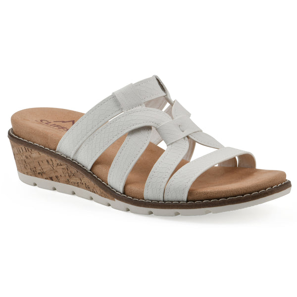 summit by white mountain Tinisha Heeled Sandal - White