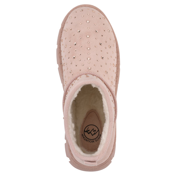 Summit By White Mountain Tomas Bootie - Blush Faux Suede