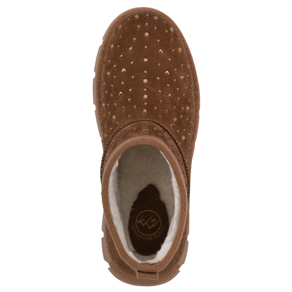 Summit By White Mountain Tomas Bootie - Chestnut Faux Suede