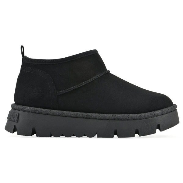 Summit By White Mountain Toree Bootie - Black Faux Suede