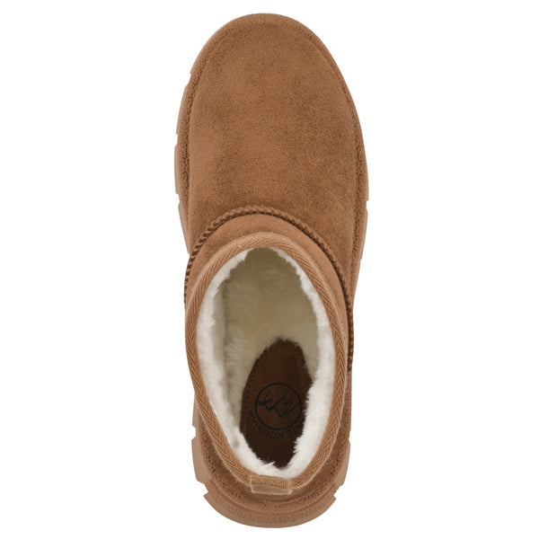 Summit By White Mountain Toree Bootie - Chestnut Faux Suede
