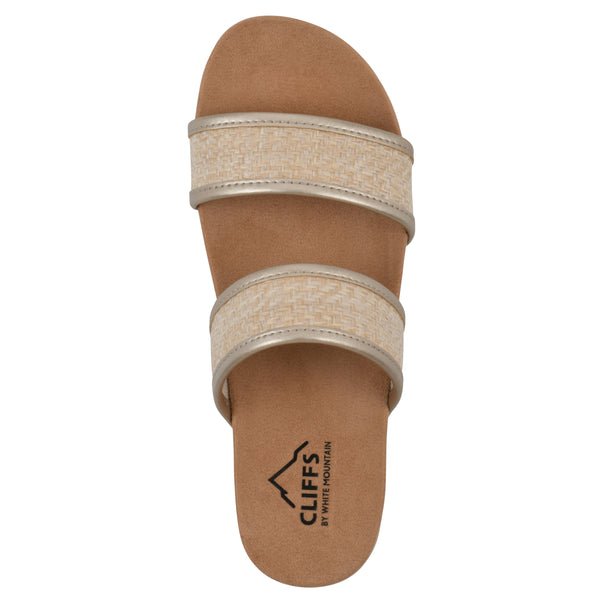 Summit By White Mountain Tropical Sandal - Platino Metallic