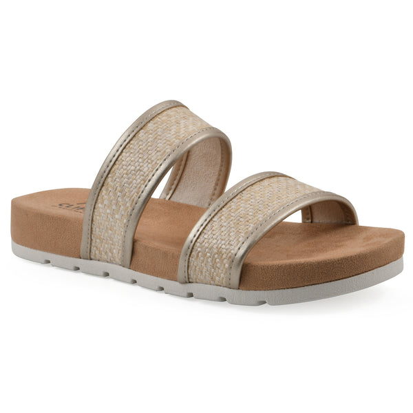 summit by white mountain Tropical Sandal - Platino Metallic