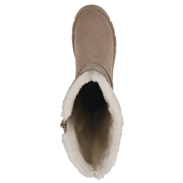 Summit By White Mountain Tru Boot - Dark Beige Faux Suede