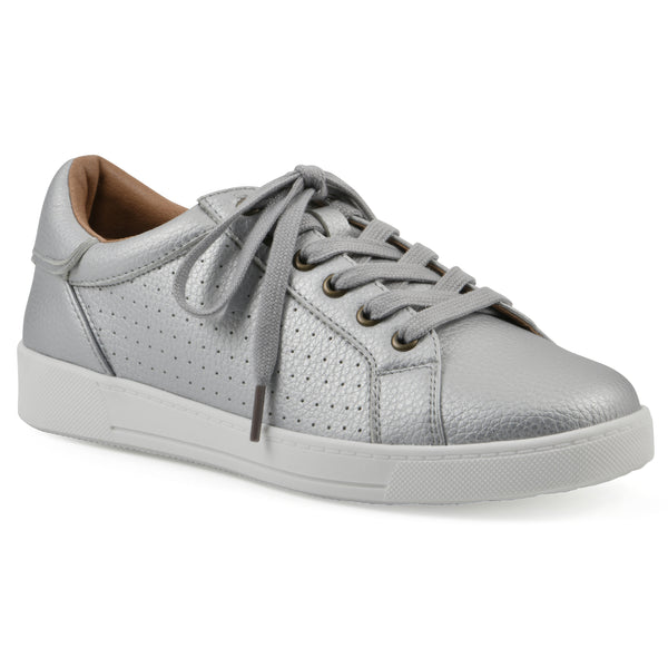 summit by white mountain Uniform Sneaker - Silver Faux Leather