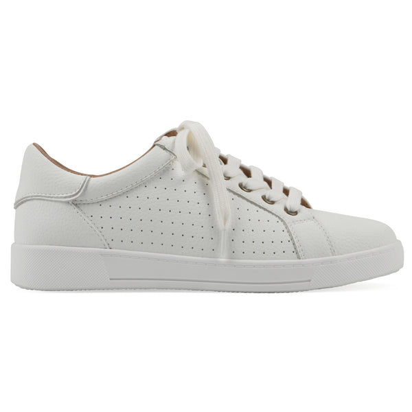 Summit By White Mountain Uniform Sneaker - White Faux Leather