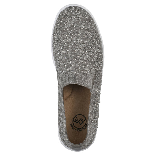 Summit By White Mountain Unit Sneaker - Silver Fabric