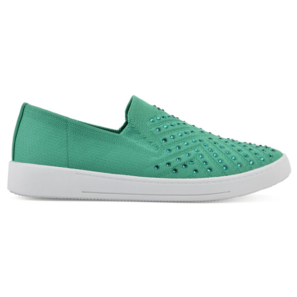 Summit By White Mountain Upbring Sneaker - Classic Green Fabric
