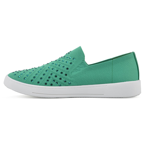 Summit By White Mountain Upbring Sneaker - Classic Green Fabric