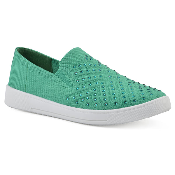 summit by white mountain Upbring Sneaker - Classic Green Fabric