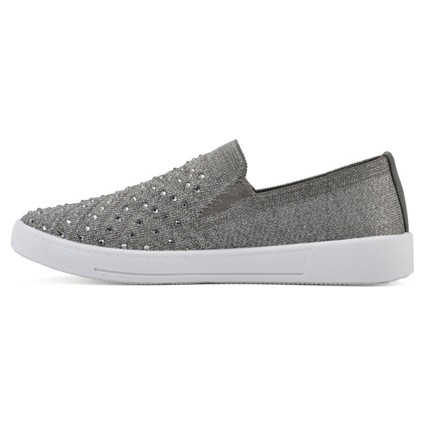 Summit By White Mountain Upbring Sneaker - Silver Fabric