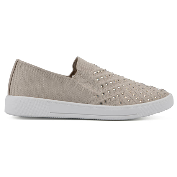 Summit By White Mountain Upbring Sneaker - Taupe Fabric