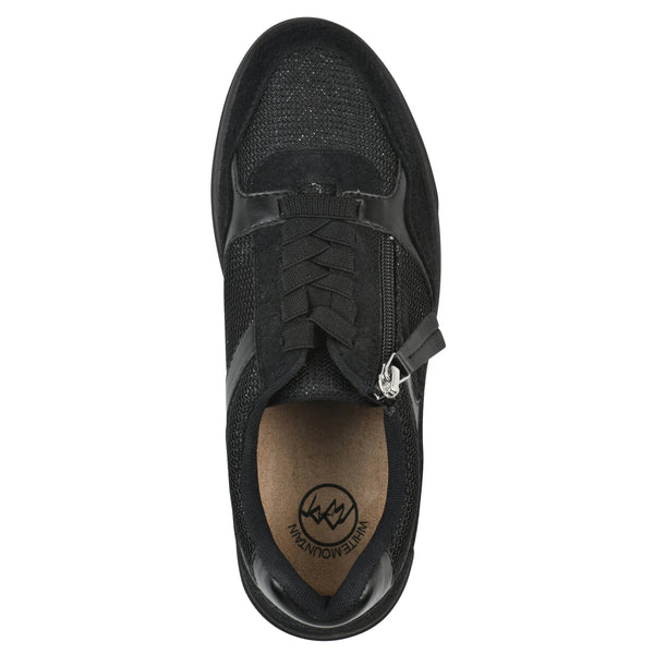 Summit By White Mountain Uplit Sneaker - Black Faux Leather