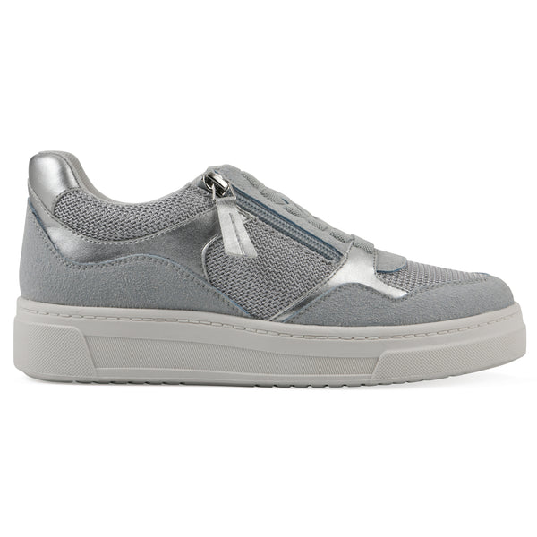 Summit By White Mountain Uplit Sneaker - Light Blue And Silver