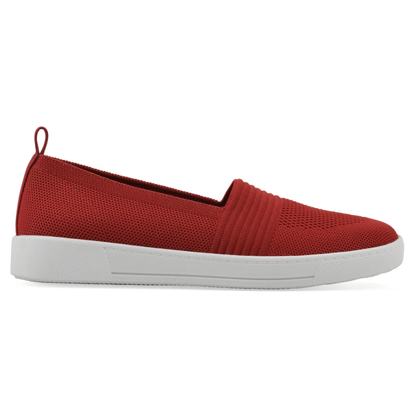 Summit By White Mountain Upright Sneaker - Cruella Red Fabric