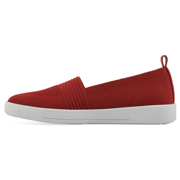 Summit By White Mountain Upright Sneaker - Cruella Red Fabric