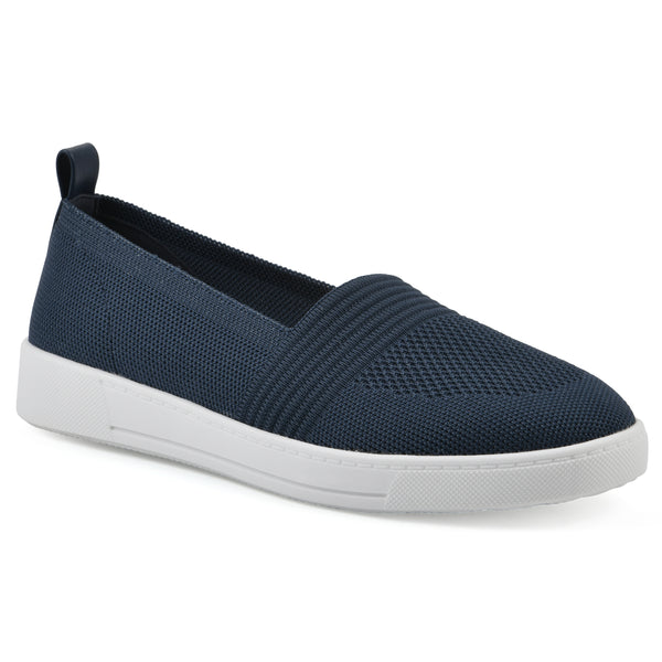 summit by white mountain Upright Sneaker - Navy Fabric