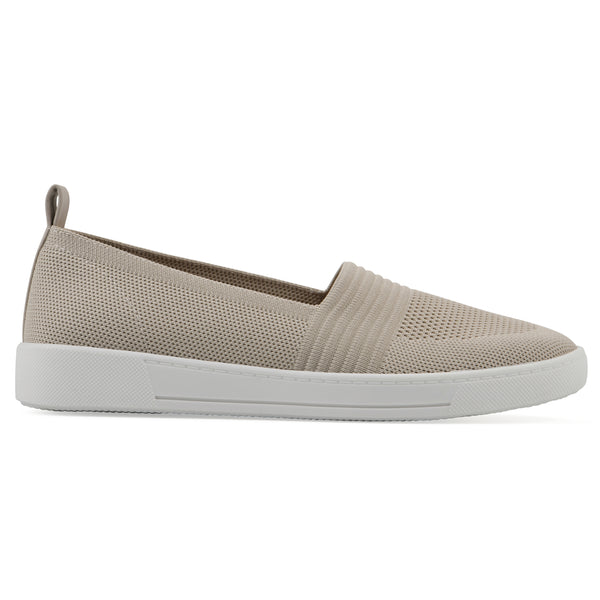 Summit By White Mountain Upright Sneaker - Taupe Knit Fabric