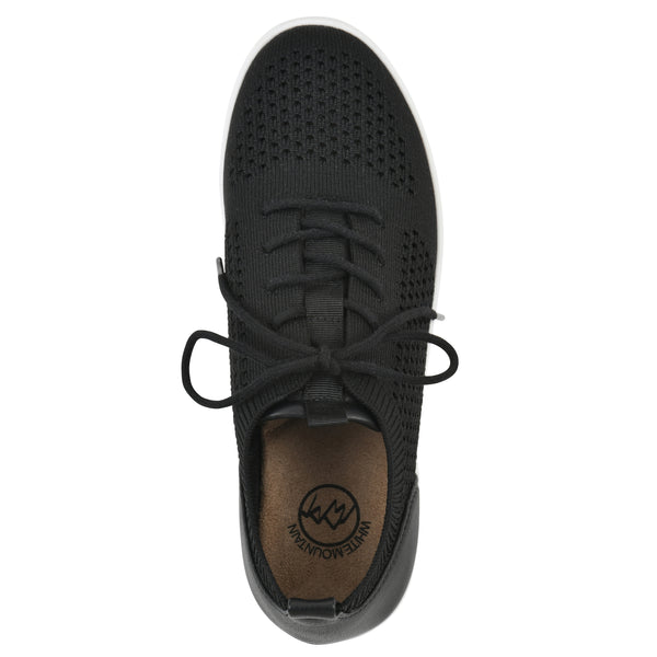 Summit By White Mountain Upscale Sneaker - Black Fabric