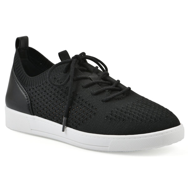 summit by white mountain Upscale Sneaker - Black Fabric