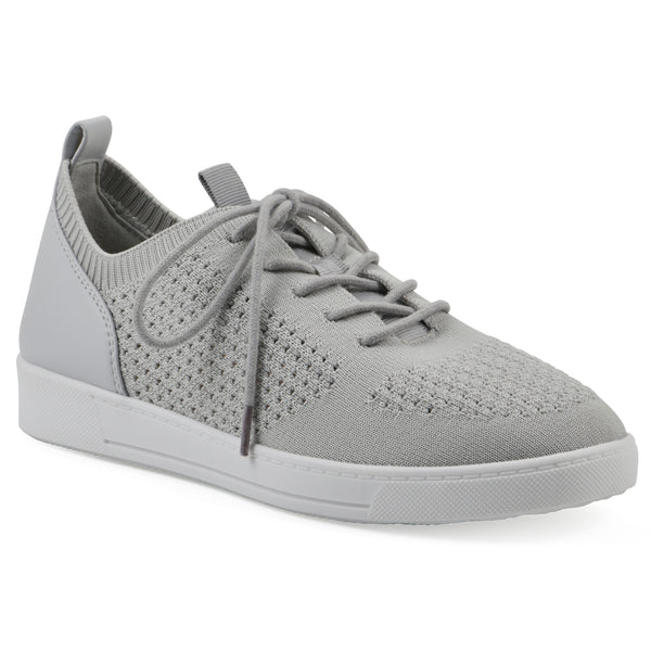 summit by white mountain Upscale Sneaker - Light Grey Fabric