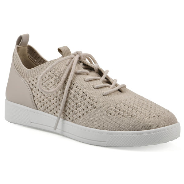 summit by white mountain Upscale Sneaker - Taupe Fabric
