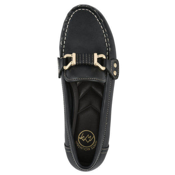 Summit By White Mountain Wayside Loafer - Black Faux Leather