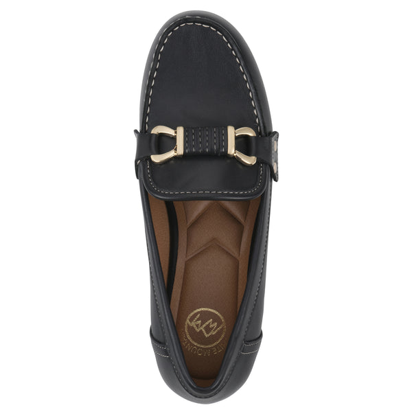 Summit By White Mountain Wayside Loafer - Navy Faux Leather