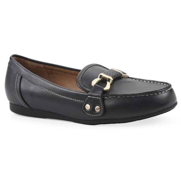 summit by white mountain Wayside Loafer - Navy Faux Leather