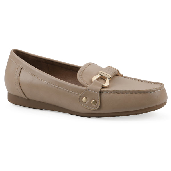 summit by white mountain Wayside Loafer - Sand Faux Leather