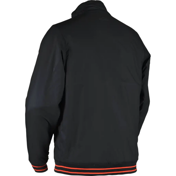 Sun Mountain Retro Letterman Jacket - Reversible Black-Steel-Inferno