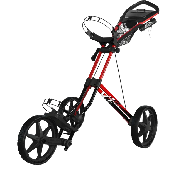 sun mountain Speed Cart V1R Push Cart Black-Fire Red