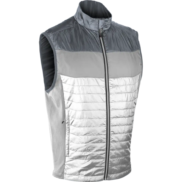 sun mountain Horizon Vest WHITE-PLATINUM-CADET