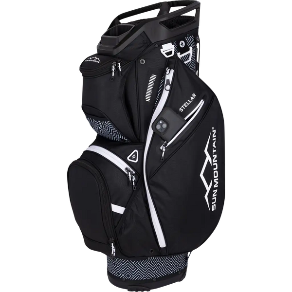 Sun Mountain Stellar Cart Bag MAZE-BLACK-WHITE