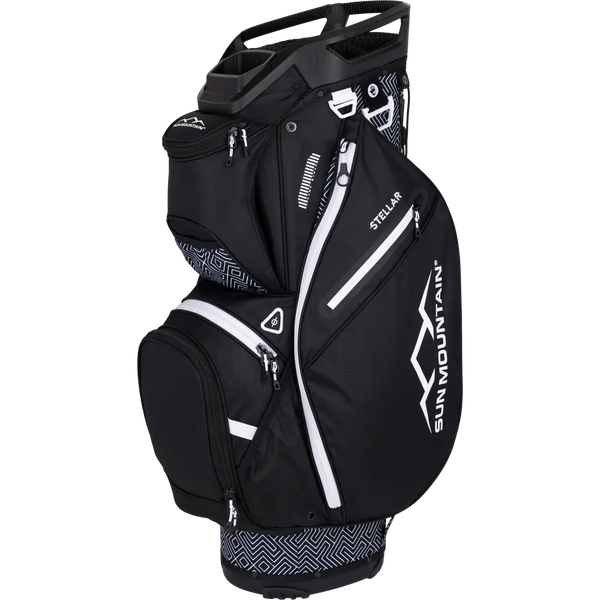 sun mountain Stellar Cart Bag MAZE-BLACK-WHITE