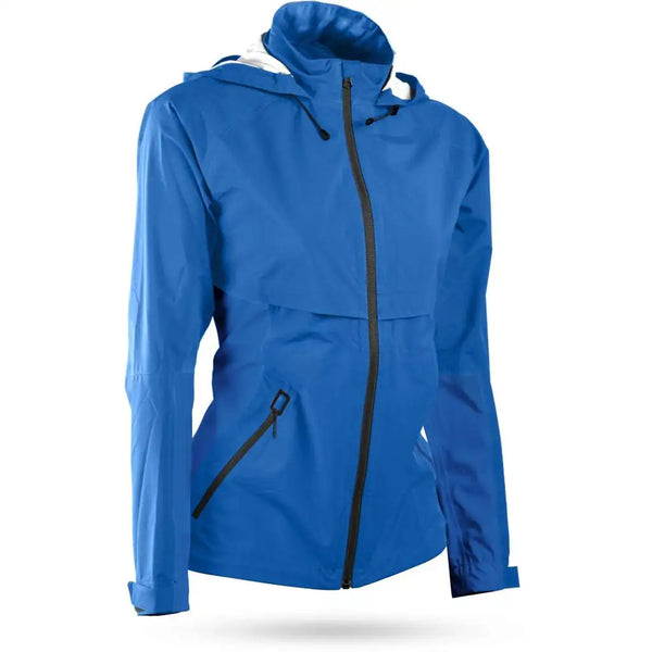 sun mountain Women's Hooded Stratus Jacket Pacific