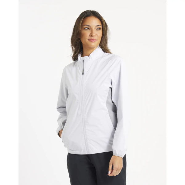 sun mountain Women's Monsoon Jacket White-Platinum