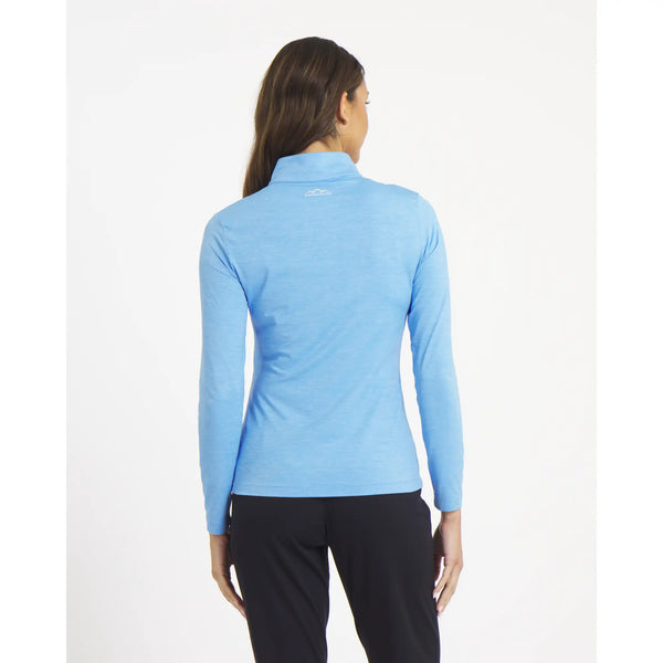 Sun Mountain Women's Payton Quarter-Zip Sky Blue