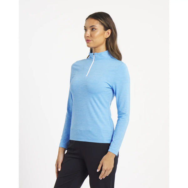 sun mountain Women's Payton Quarter-Zip Sky Blue