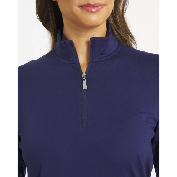 Sun Mountain Women's Second Layer Quarter-Zip Navy