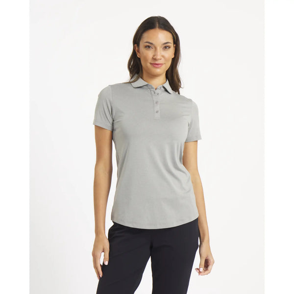 sun mountain Women's Silvertip Polo CADET HEATHER