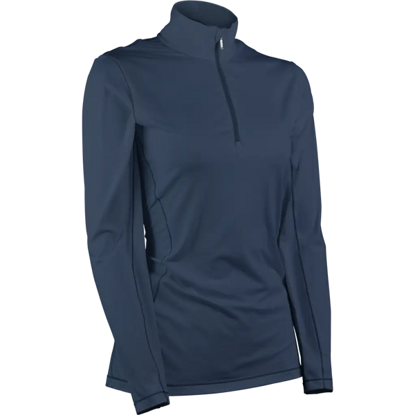 sun mountain Women's Thermalflex Quarter-Zip NAVY